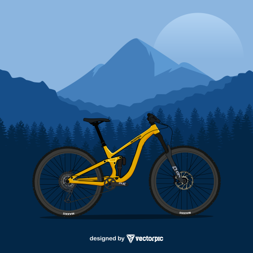 Kona Process 153 DL 29 mountain bike design free vector