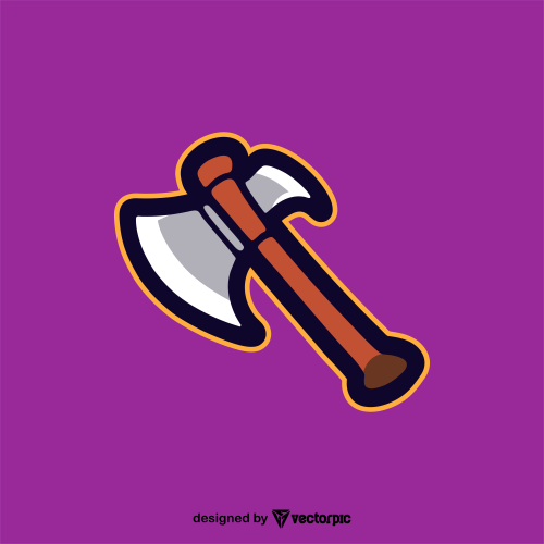 axe weapons logo design free vector