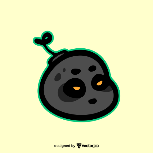 cute bomb logo free vector