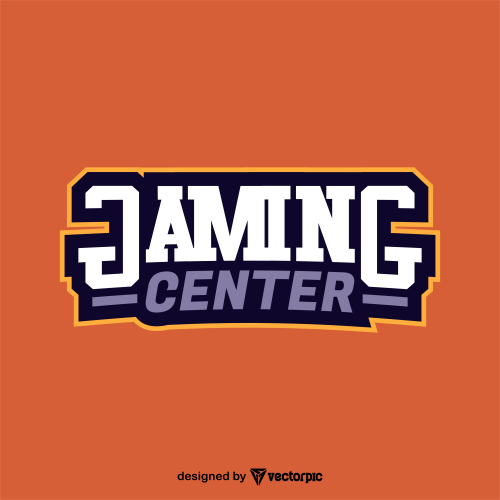 gaming center e-sport logo design free vector