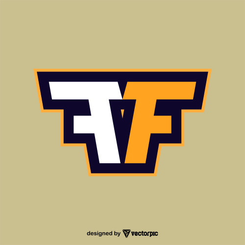 letter FF logo design free vector