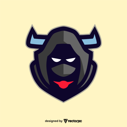 viking head logo design free vector